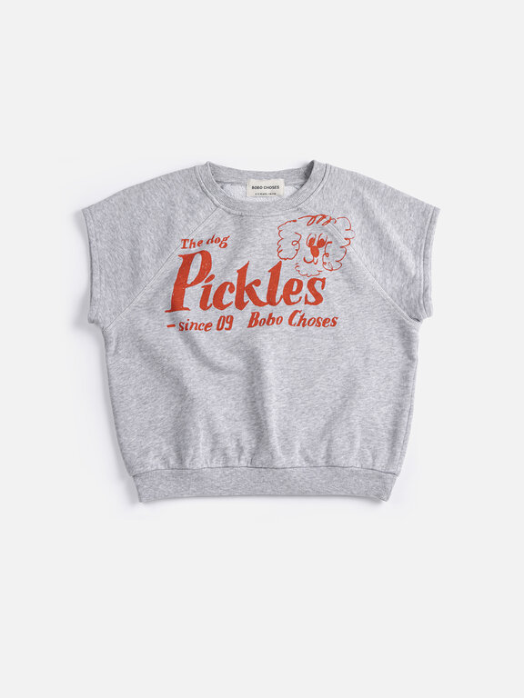 Bobo Choses pickles the dog sleeveless sweatshirt // kids