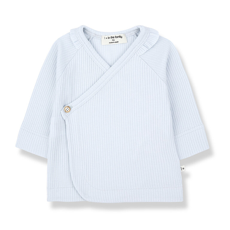 1+ in the family caterina wrap top // misty blue