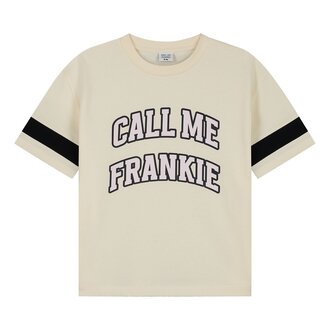 Call me Frankie baseball tshirt // offwhite