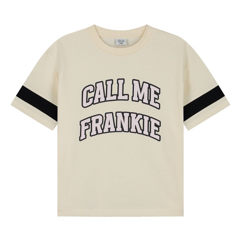 Call me Frankie baseball tshirt // offwhite