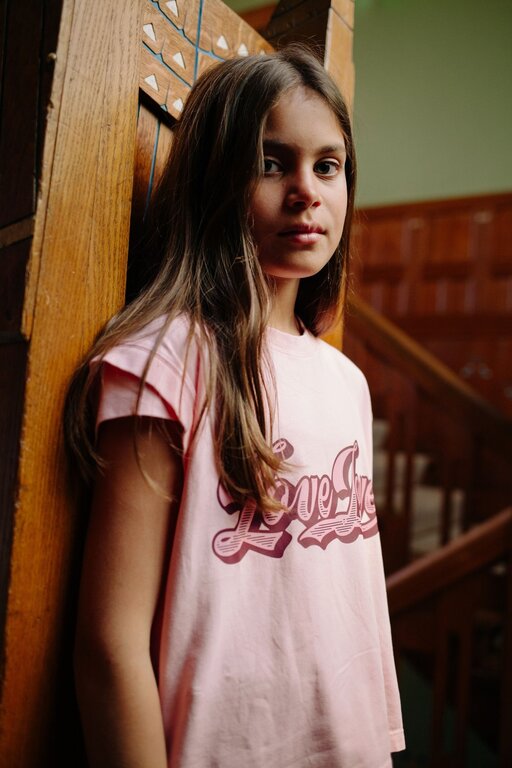 Call me Frankie love love tshirt // pink