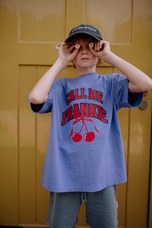 Call me Frankie cherrie frankie tshirt // purple