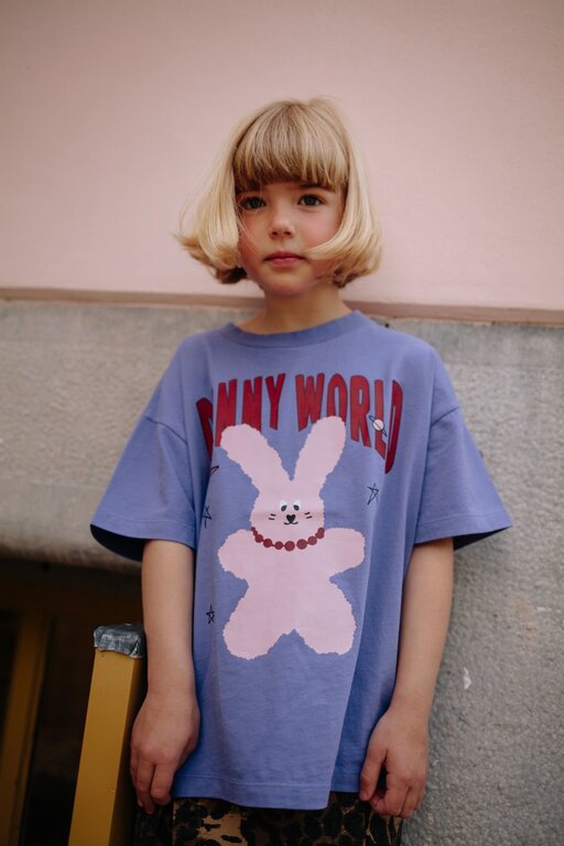 Call me Frankie bunny tshirt // purple