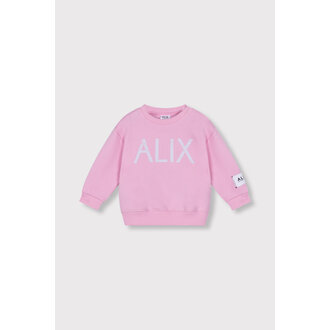 Alix the label tour sweater // pink