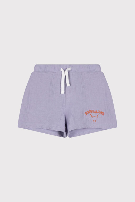 Alix the label crinkle shorts // lilac