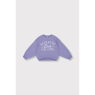 Alix the label ALIX club print sweater // lilac