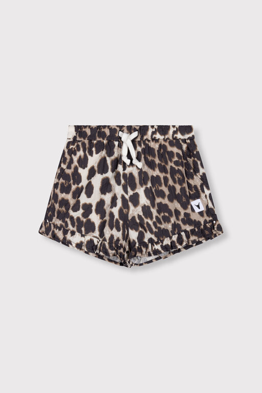 Alix the label animal shorts with ruffles // animal
