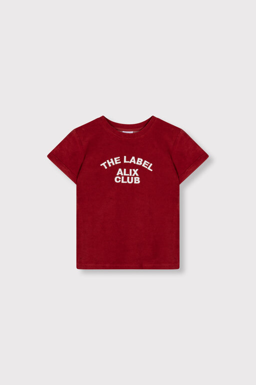 Alix the label terry tshirt // cerise