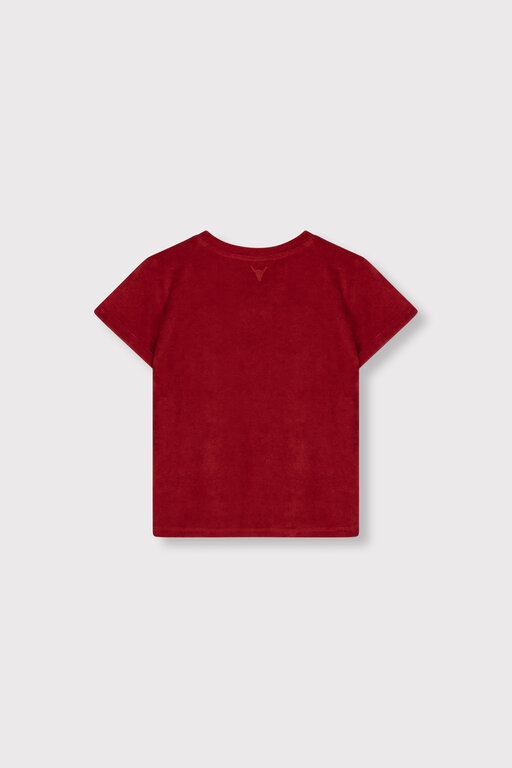 Alix the label terry tshirt // cerise