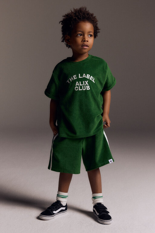 Alix the label terry shorts // green