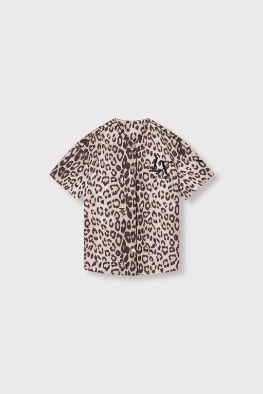 Alix the label woven baseball dress // animal