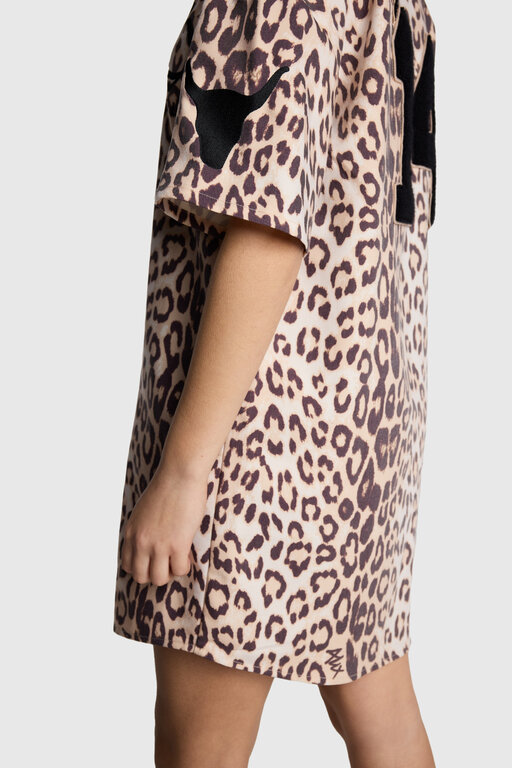 Alix the label woven baseball dress // animal