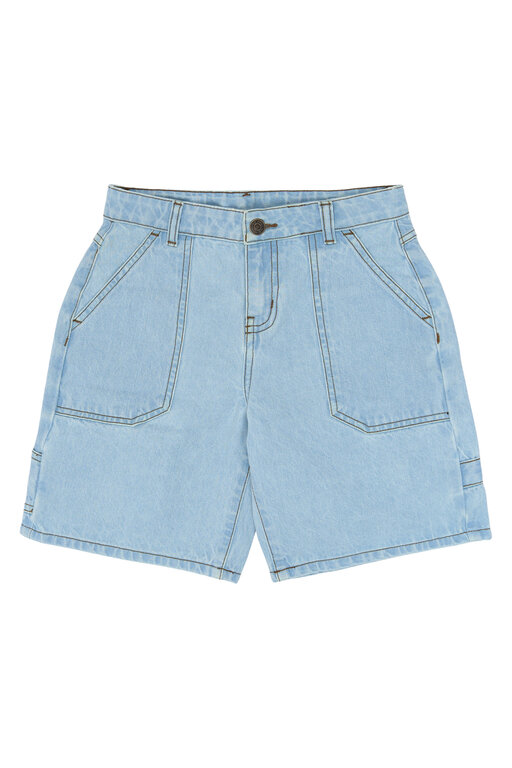 The New savid baggy fit worker shorts // light blue denim