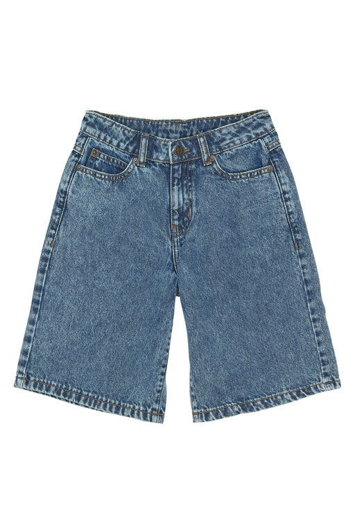 The New svende long baggy fit denim shorts // light blue denim