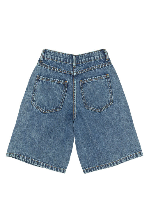 The New svende long baggy fit denim shorts // light blue denim
