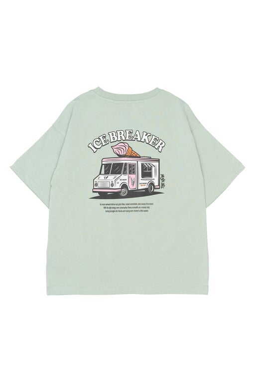 The New stefano ss tee // aqua gray