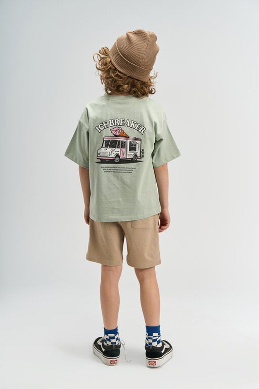 The New stefano ss tee // aqua gray