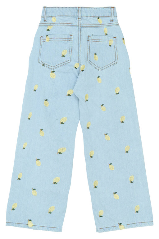 The New sia wide fit jeans // light blue denim EMB