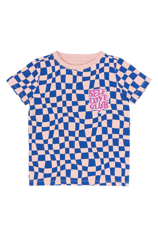 The New sisse ss tee // silver pink AOP