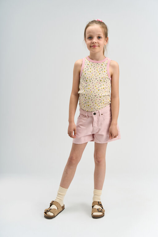 The New samantha regular fit denim shorts // light lilac