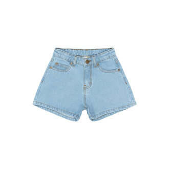 The New samantha regular fit denim shorts // light blue denim