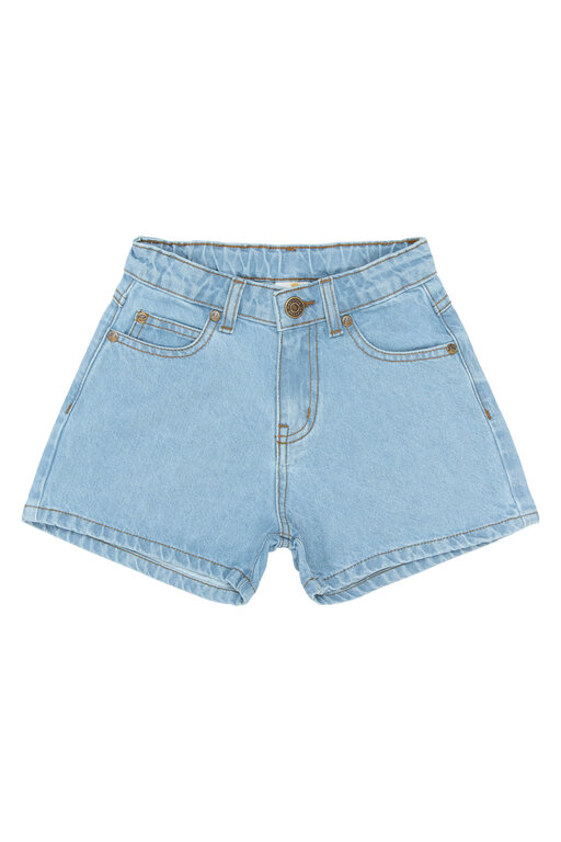 The New samantha regular fit denim shorts // light blue denim