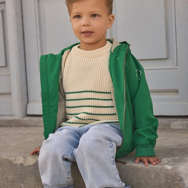 Enfant bomber jacket // verdant green