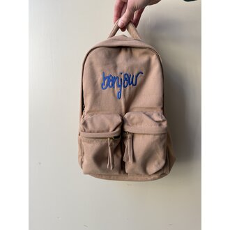 Atelier Pomme bag it up backpack fine brown // bonjour blue