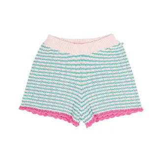 Jenest lara shorts // fresh green / blossom pink