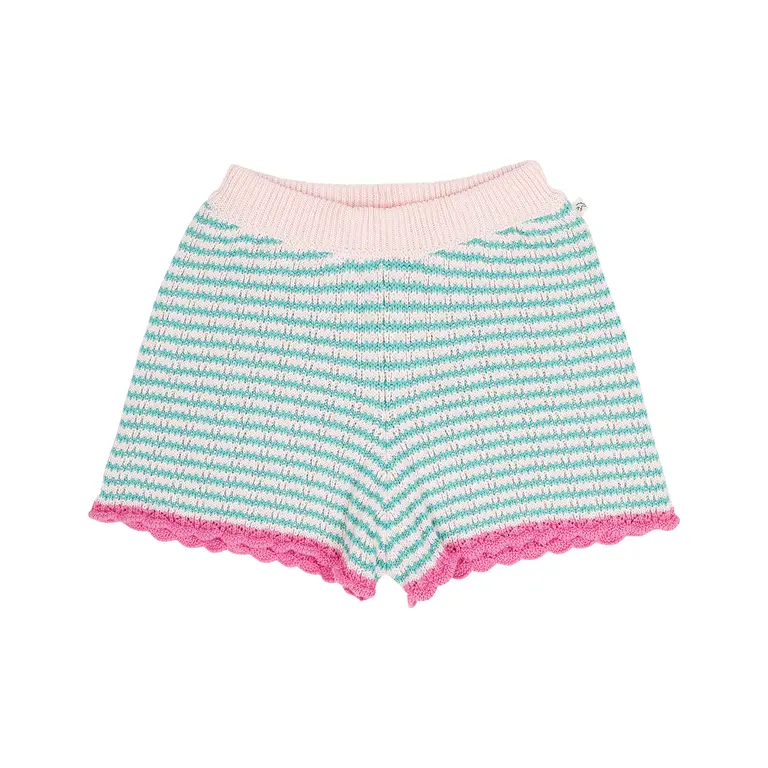 Jenest lara shorts // fresh green / blossom pink