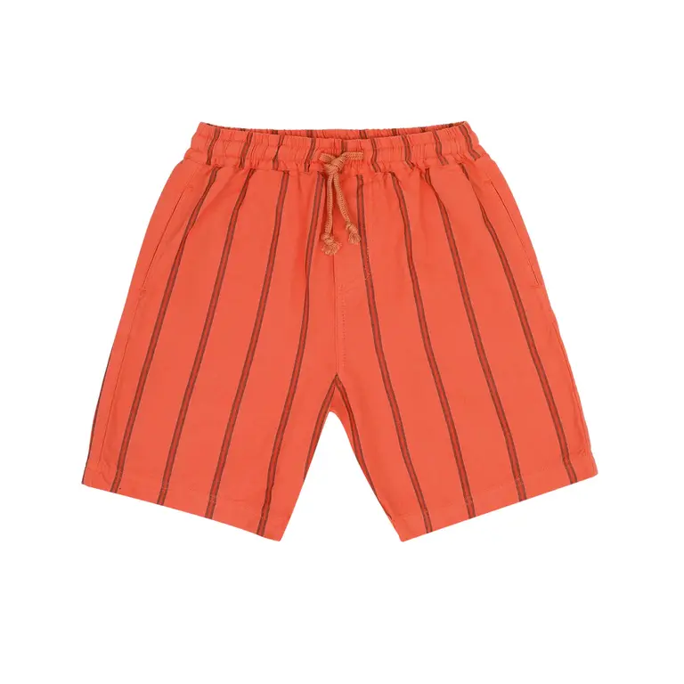 Jenest knox shorts // coral orange stripe