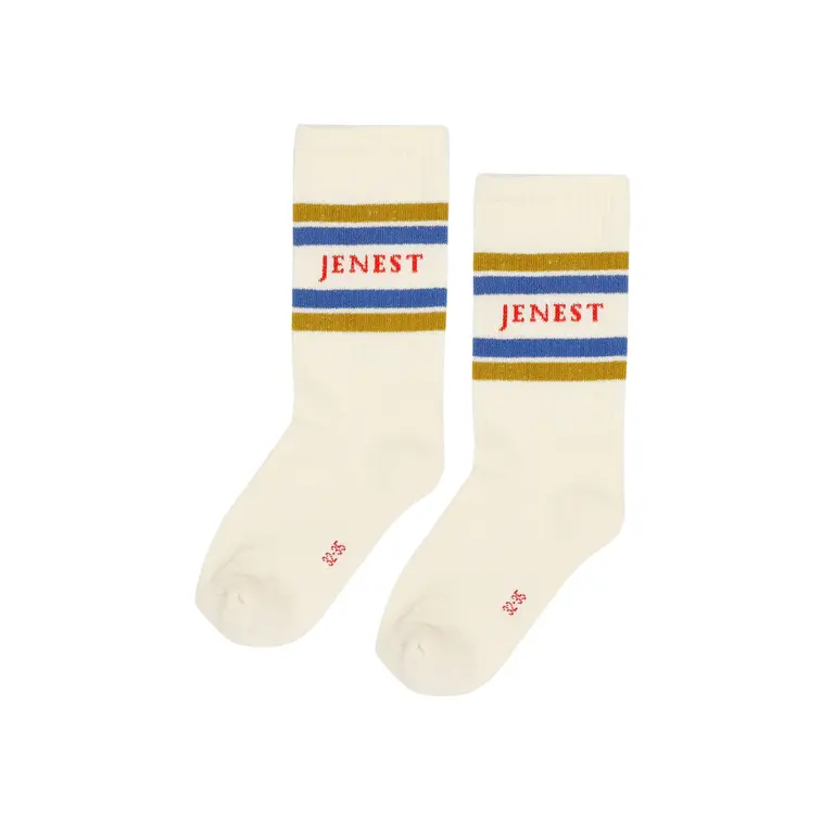 Jenest jenest sport socks // off white blue gold