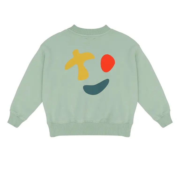 Jenest happy bird sweater // sage green