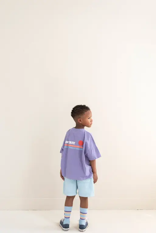 Jenest ben oversized t-shirt // lavender purple
