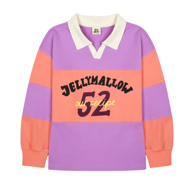 Jelly Mallow JM lettering // collar sweatshirt