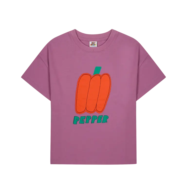 Jelly Mallow bell pepper applique // t-shirt