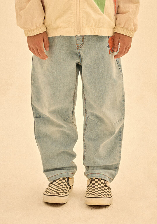 Jelly Mallow elephant brushed // denim pants