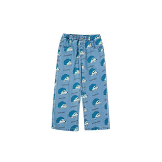 Jelly Mallow hedgehog // denim pants
