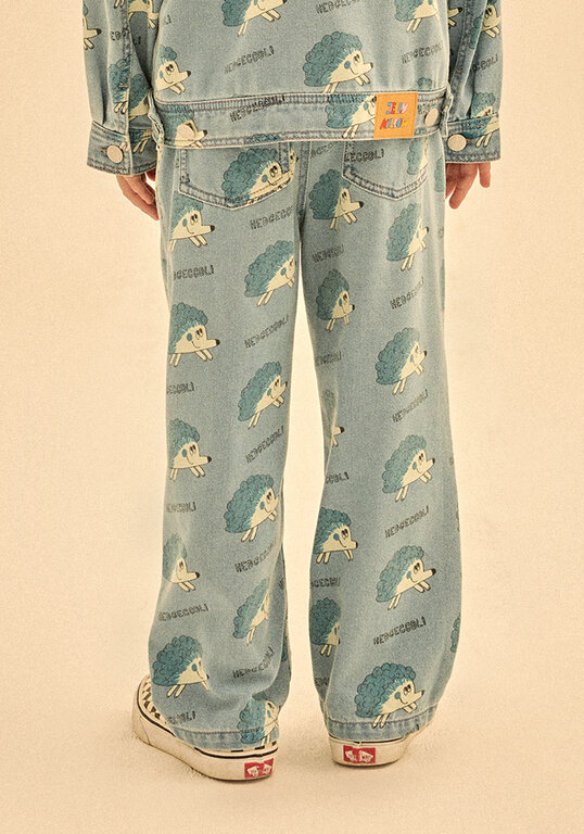 Jelly Mallow hedgehog // denim pants