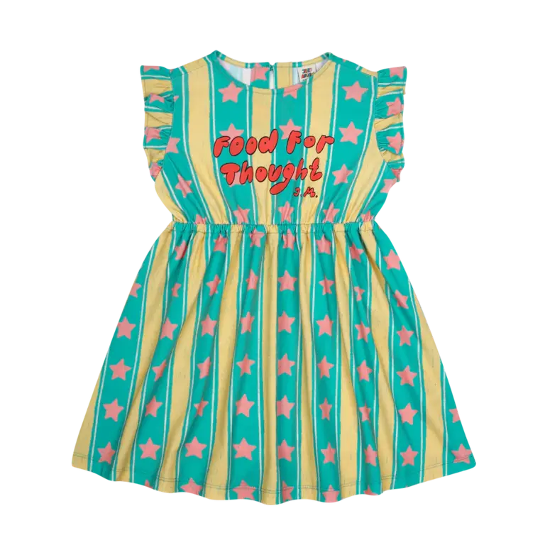 Jelly Mallow star stripe // ruffle dress