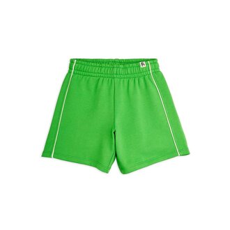 Mini Rodini plain piping sweatshorts // green