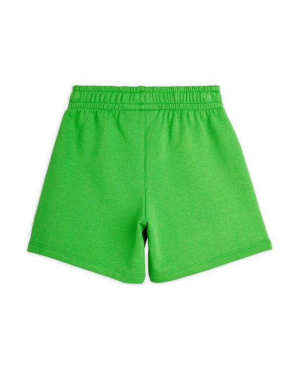 Mini Rodini plain piping sweatshorts // green