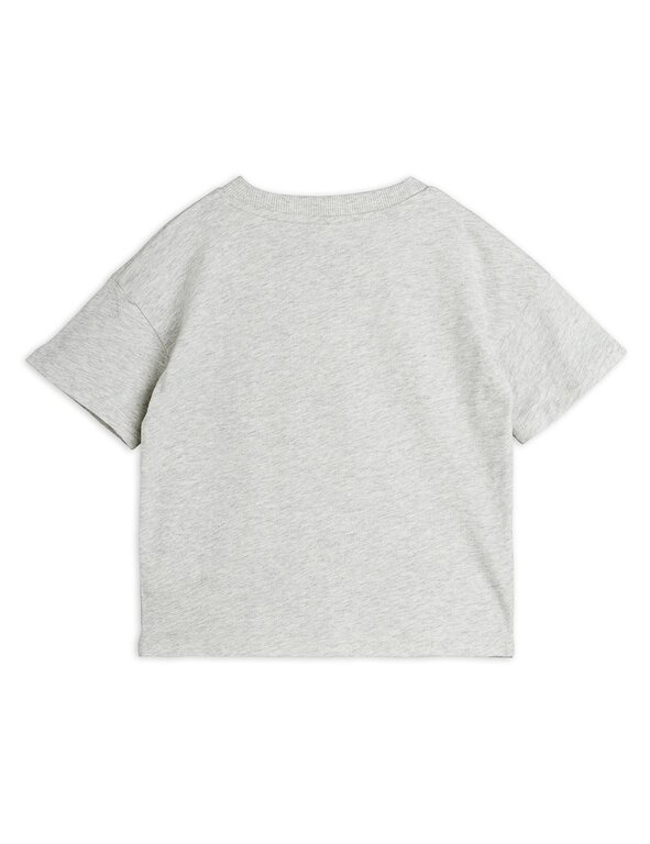 Mini Rodini eyes sp ss tee // grey melange