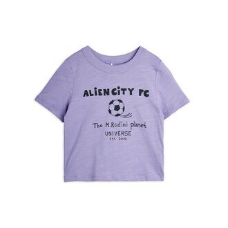 Mini Rodini alien city FC sp ss tee // purple
