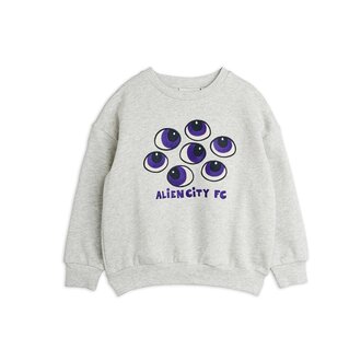 Mini Rodini eyes emb sweatshirt // grey melange