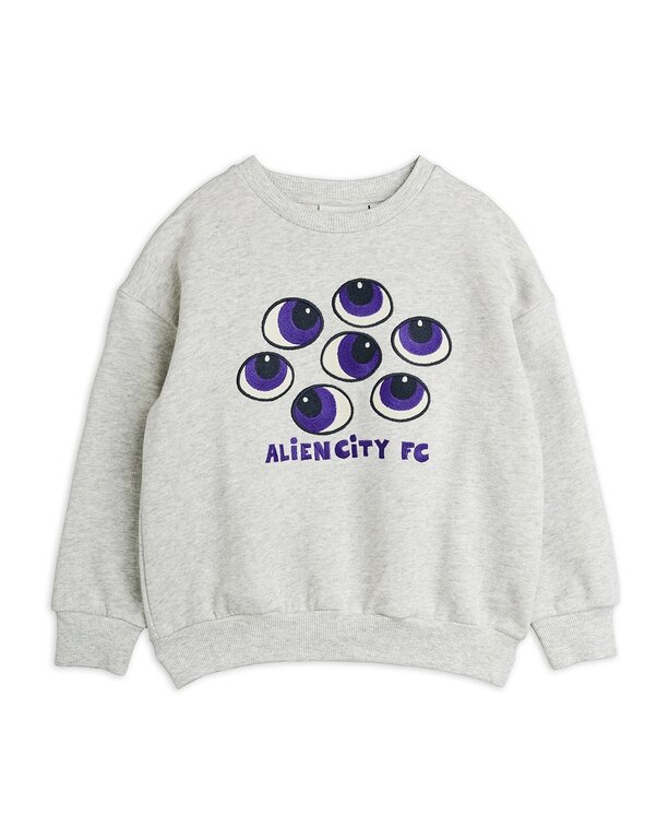 Mini Rodini eyes emb sweatshirt // grey melange