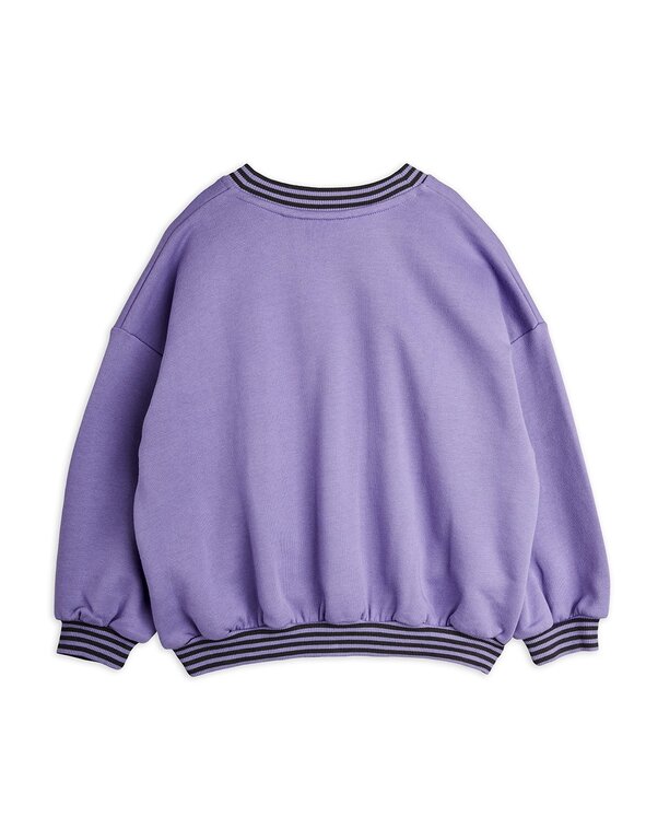 Mini Rodini football emb sweatshirt // purple