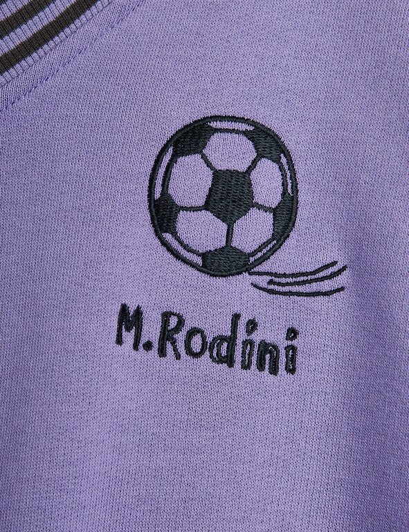 Mini Rodini football emb sweatshirt // purple
