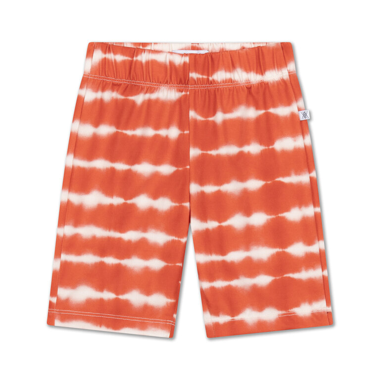 Repose Ams biker short // flame red tie dye