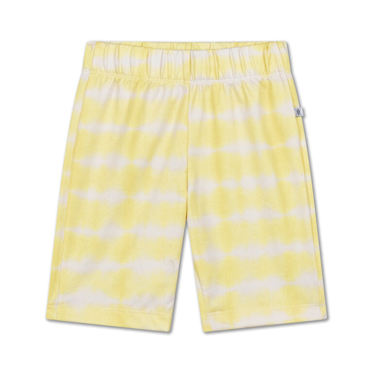 Repose Ams biker short // fresh yellow tie dye